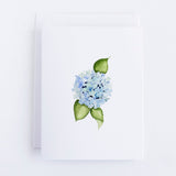 Hydrangea Watercolor Note Card