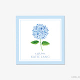 Hydrangea Personalized Gift Stickers
