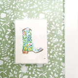 The "Cowboy Boot, Blue" Fine Art Print