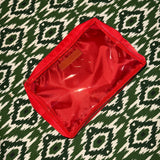 Nylon Satin Project Bag with Clear Window Front, HEART, LARGE