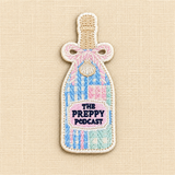 The Preppy Podcast Champagne Bottle Patch