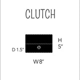 Clutch | Multi-Stripe Dark