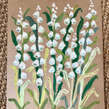 White Delphinium in March, Original 16x20