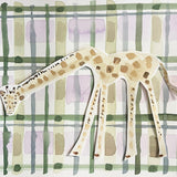Plaid Giraffe, Original 9x12