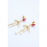 Ruby Bow Earring