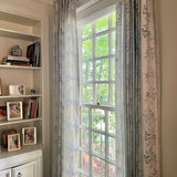 Love Fern Fabric- Blue Stripe