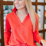 Terry Tunic Top - Poppy