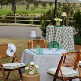 Full Length Card Tablecloth: Dottie in Green