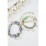Turquoise + Chalcedony Star Bracelet