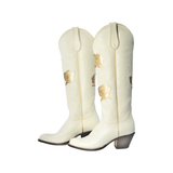 San Antonio Rose/ Cream+ Gold Women's Cowboy Boot