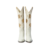 San Antonio Rose/ Cream+ Gold Women's Cowboy Boot