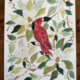 Magnolia Cardinal, Original 11x14