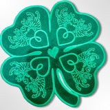 Embroidered Linen Cocktail Napkins- TIGER CLOVER LOGO