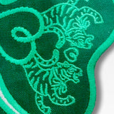 Embroidered Linen Cocktail Napkins- TIGER CLOVER LOGO