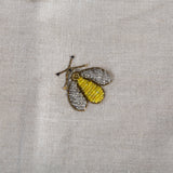 Embroidered sparkle bee table runner