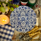 8" Melamine Convenience Plates, SET OF 8, CHINOISERIE BLEU