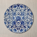 8" Melamine Convenience Plates, SET OF 8, CHINOISERIE BLEU