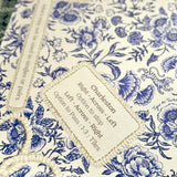 Mahjong Gaming Mat, CHINOISERIE BLEU **RULES EDITION**