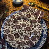 8” Melamine Salad / Dessert Plate, ITALIAN PEONY, Set of 6