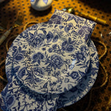 10” Melamine Dinner Plate, CHINOISERIE GARDEN BLEU, Set of 6