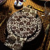 8” Melamine Salad / Dessert Plate, ITALIAN PEONY, Set of 6