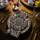 8" Melamine Salad/Dessert Plate, DOMINO GINGERBREAD, Set of 6