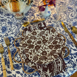 8” Melamine Salad / Dessert Plate, ITALIAN PEONY, Set of 6