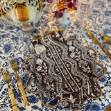 10" Melamine Dinner Plate, DOMINO GINGERBREAD, Set of 6