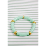 Fresh Mint Bamboo Stretch Bracelet