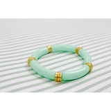 Fresh Mint Bamboo Stretch Bracelet