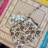 Roomy Leather Mahjong Tile Bag, MAHJ CLOVER