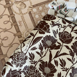 Roomy Leather Mahjong Tile Bag, JOKERS COCONUT PEONY