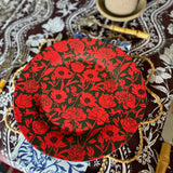 10" Melamine Dinner Plate, ITALIAN PEONY, Set of 6