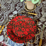 10" Melamine Dinner Plate, ITALIAN PEONY, Set of 6