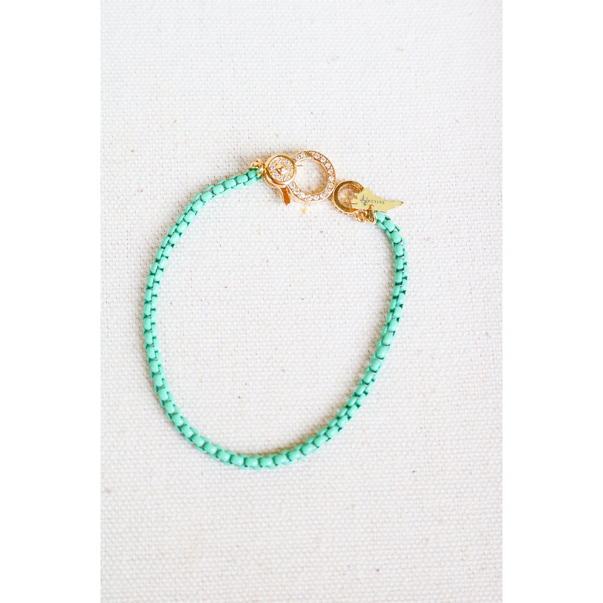 Enamel Box Chain Bracelet