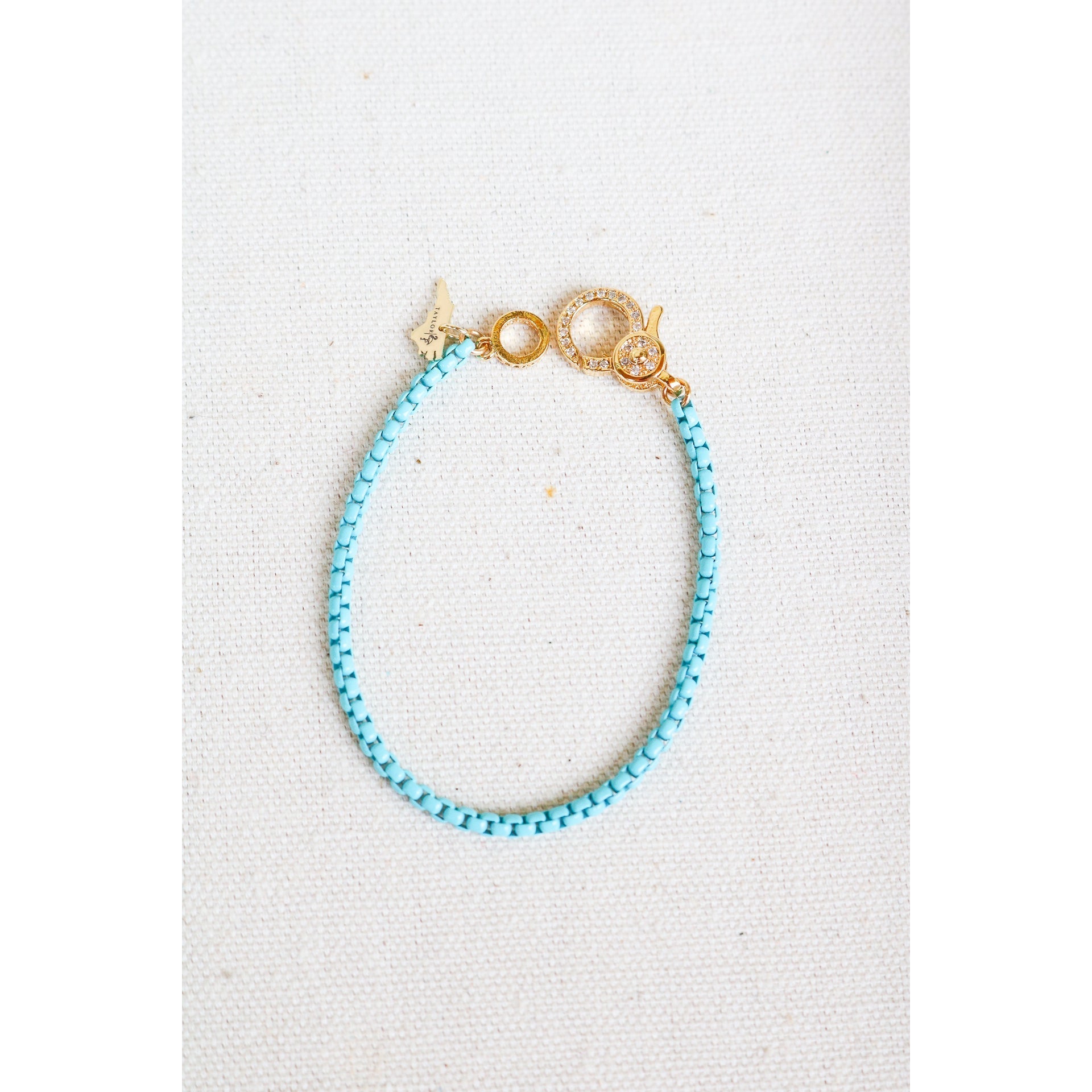 Enamel Box Chain Bracelet