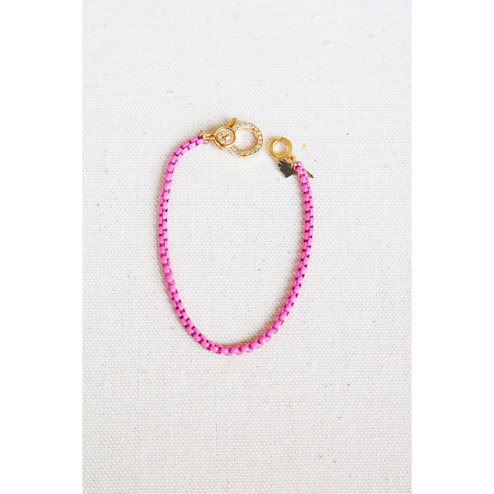 Enamel Box Chain Bracelet