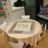 Mahjong Gaming Mat, CHINOISERIE BLEU **RULES EDITION**