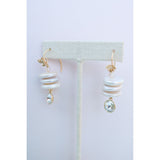 Short Stack Coin Pearl Earrings