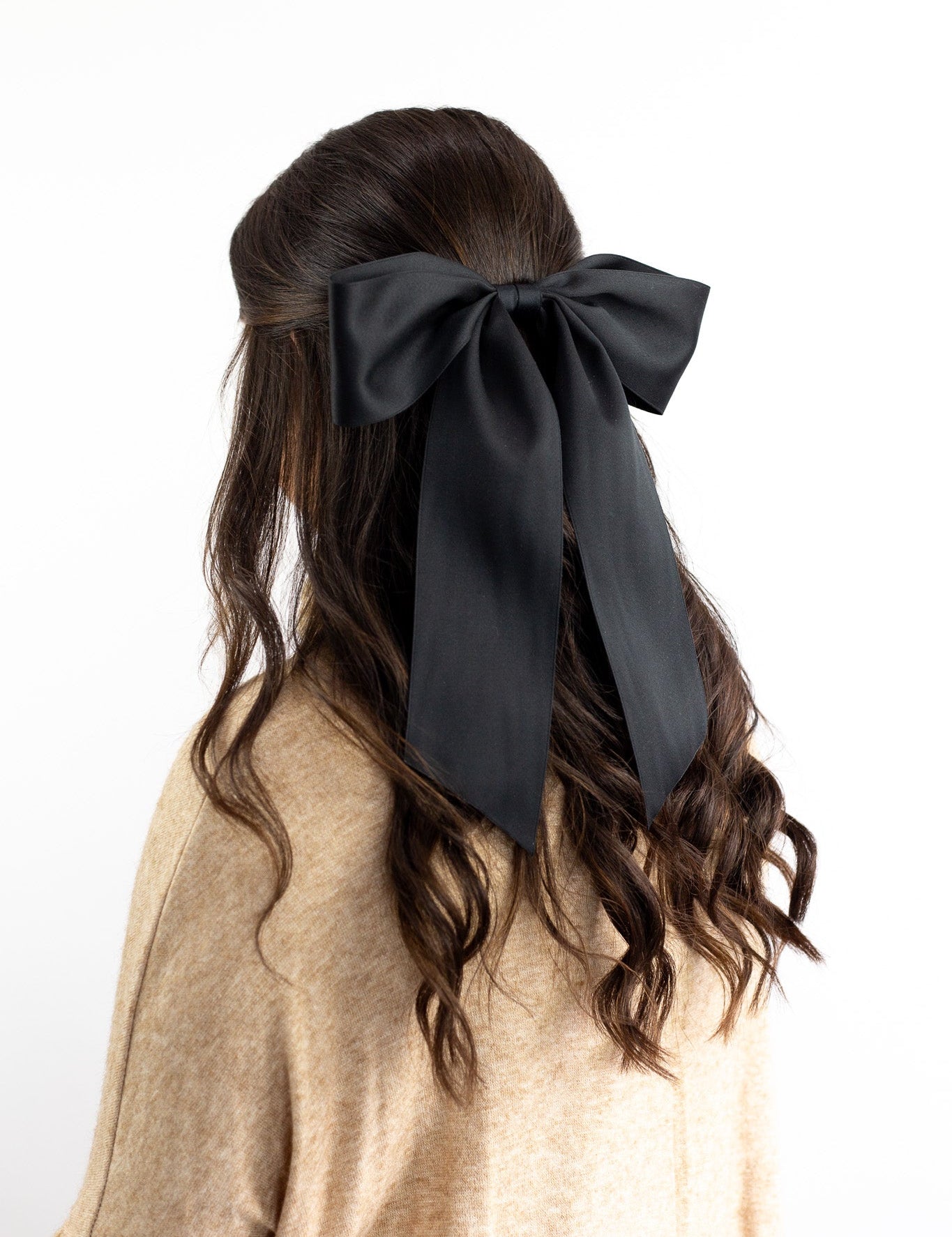 Oversized Bailee Matte Satin Bow