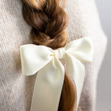 Delora Matte Satin Bow