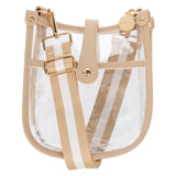 Mini Clear Crossbody Bag - Tan