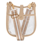 Mini Clear Crossbody Bag - Tan