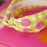 Embroidered Shell Headband