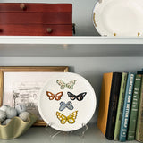 Butterfly Plate No. 1, Original 8x8 Handpainted Plate