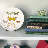 Butterfly Plate No. 3, Original 8x8 Handpainted Plate
