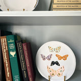 Butterfly Plate No. 2, Original 8x8 Handpainted Plate