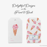 Ice Cream Gift Tags [Set of 8]