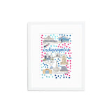 "Indianapolis, IN" Fine Art Print