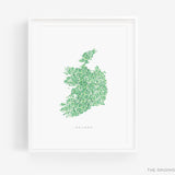 Ireland Art Print with Text